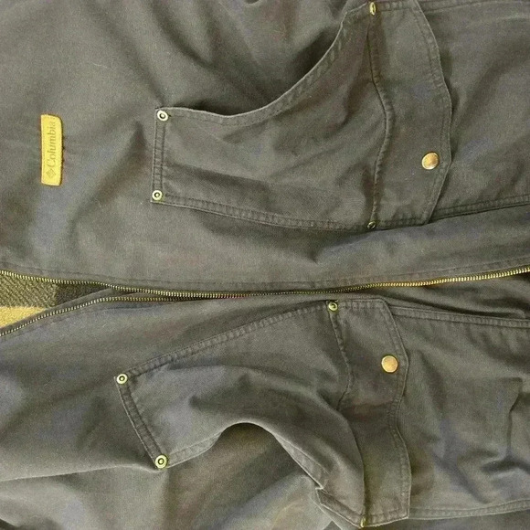 Canvas Flannel Lined Insulated Barn Jacket Chore Coat Blue Mens Size 2X - Picture 7 of 14